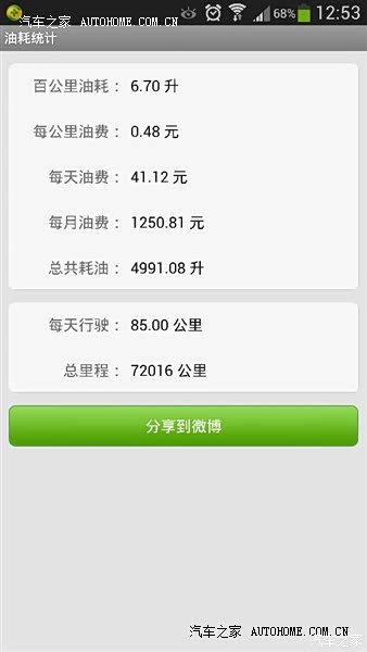 油耗低，空间大，很适合家用。