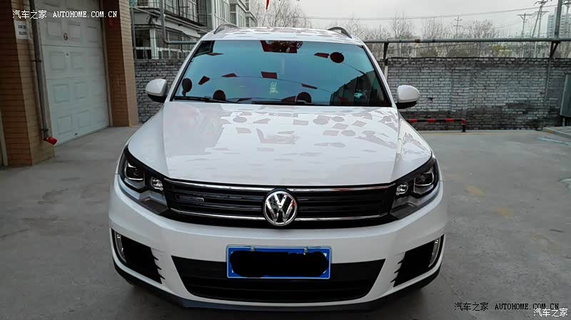 途观这车外观霸气，内饰做工不错，后排空间很大，稳定性高！